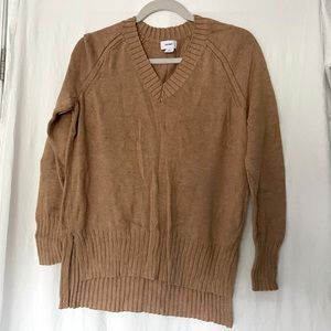 Camel Tan V Neck Sweater, XS Old Navy